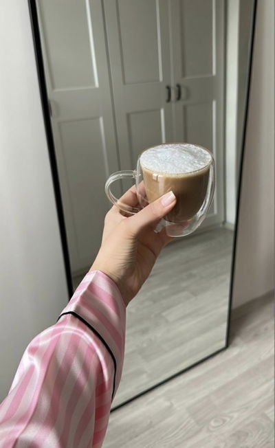 TAZA DOBLE VIDRIO CON ASAS