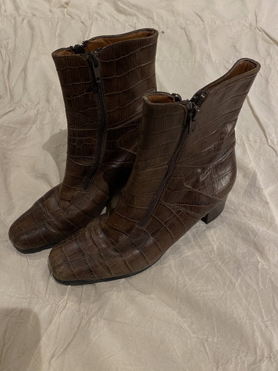 Botas cocodrilo chocolate 36
