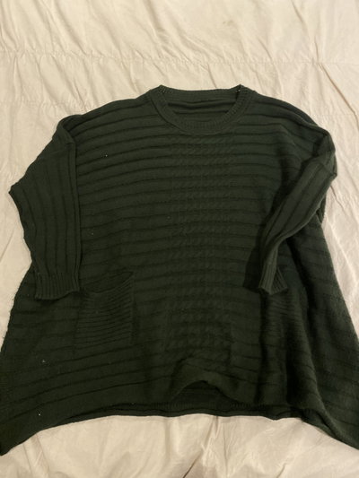 Maxisweatter verde 