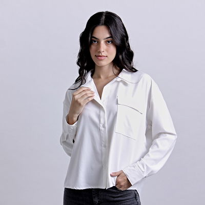 Camisa oversize con bolsillo