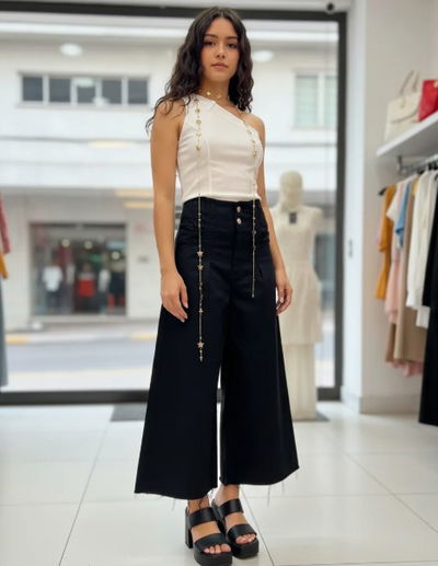 Pantalón Gina Ancho Negro