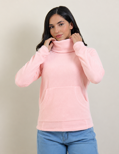 Buzo Polar Mujer Cuello Alto
