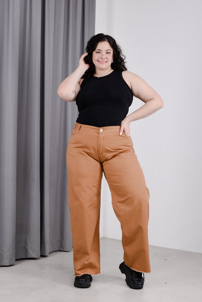 Pantalón Wide Leg Gabardina TALLES ESPECIALES