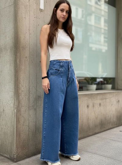Jean Gina ancho rígido