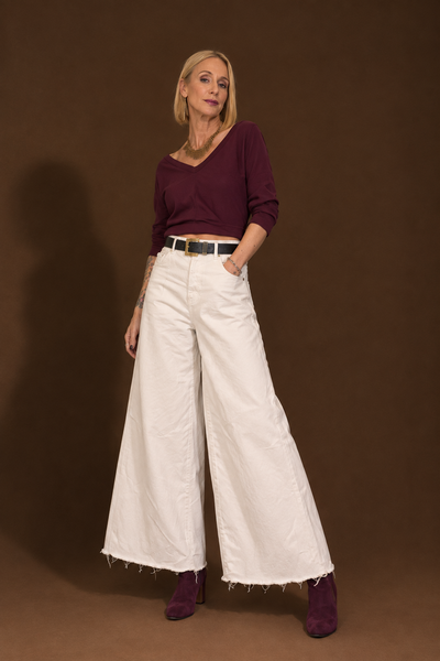 Pantalón Gina Ancho Crudo