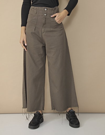 Pantalón Ancho Gina Marrón