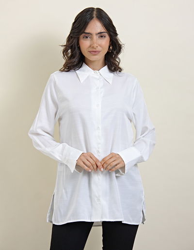 Camisa Saten Blanca