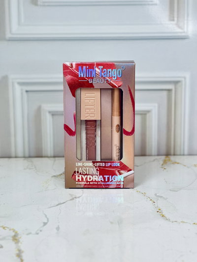 Brillo labial + lápiz labial mini tango 
