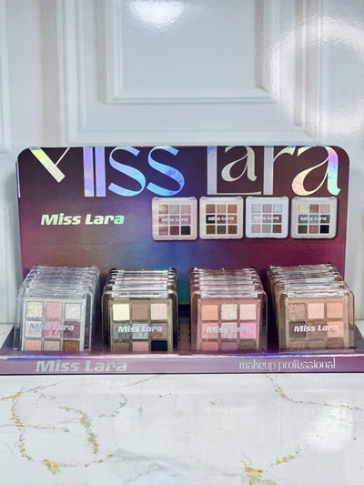 Paleta de sombras 9 colores miss lara