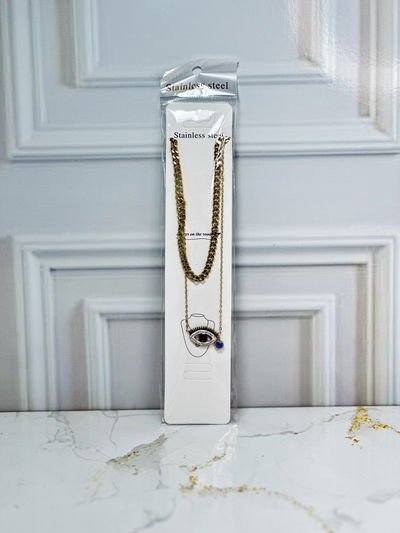 Collar de acero doble