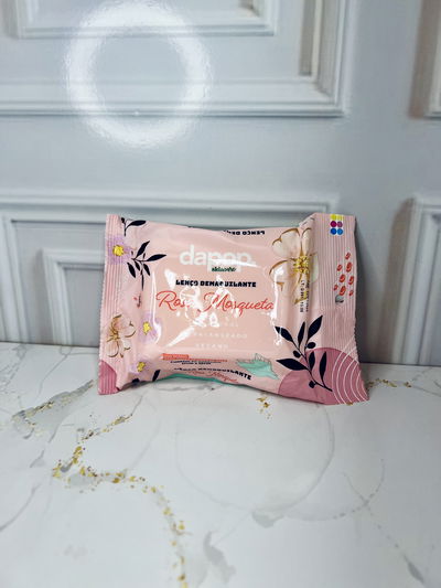 Tohallita desmaquillante rosa mosqueta dapop