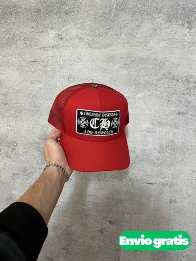 Gorra Chrome Red Gothic Patch