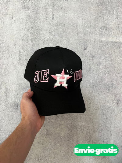 Gorra 9FORTY Custom Astros Pink Side Script