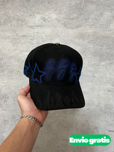 Gorra Lucky 777 Blue Flame