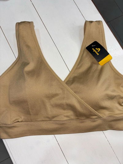 Top CAPICUA escote cruzado - nude- talle 4 