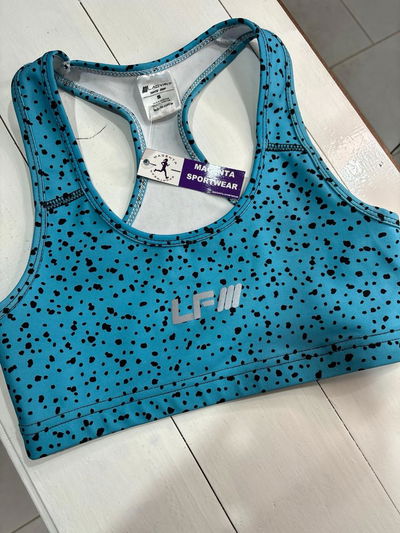Top LADYFIT espalda deportiva sublimado - talle S