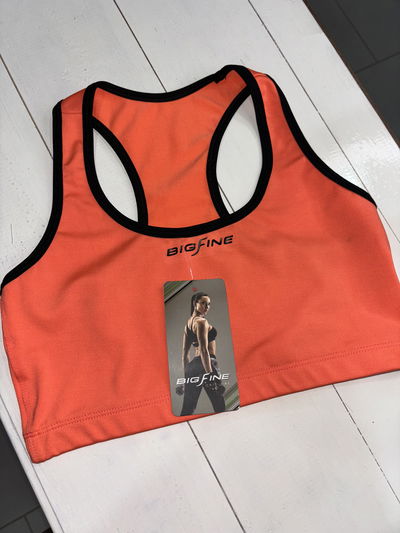 Top BIGFINE espalda deportiva - naranja talle 1