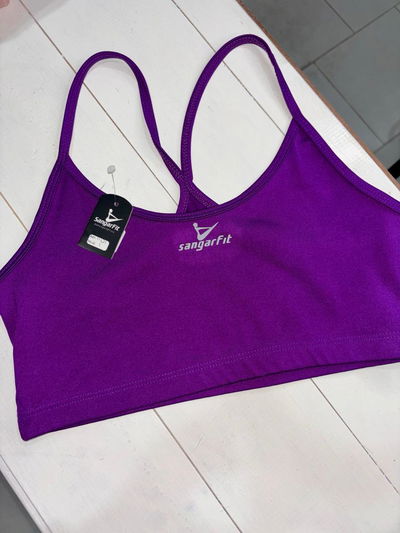 Top breteles finos violeta oscuro - S/M/L