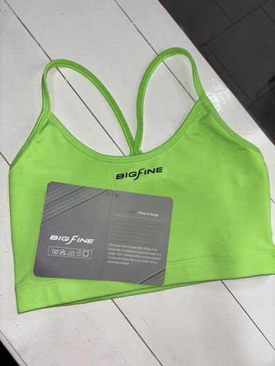 Top SANGARFIT breteles finos VERDE FLUO - talle 1