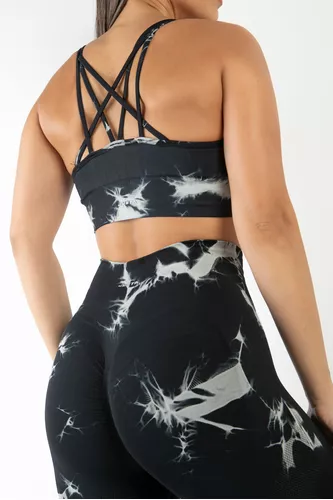Conjuntos top breteles cruzado + short levanta cola - talles S/M/L/XL