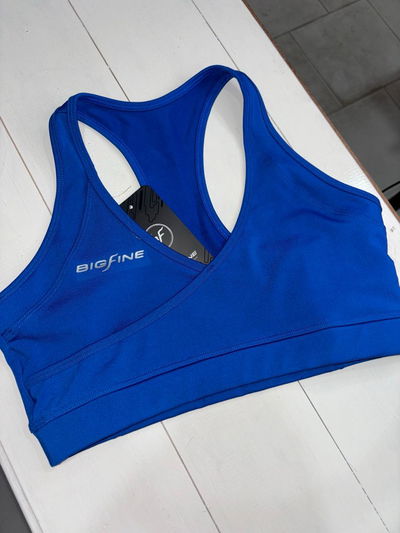 Top escote cruzado BIGFINE - azul francia talle 3