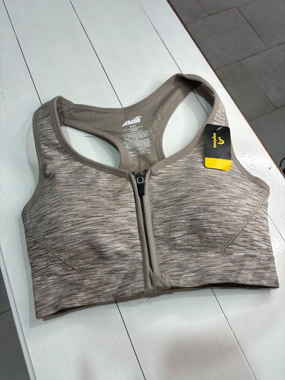 Top CAPICULA beige jaspeado -talle M 