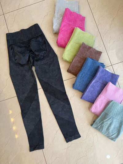 Calza seamless levanta cola PRELAVADAS - varios colores - talles 1/2/3/4