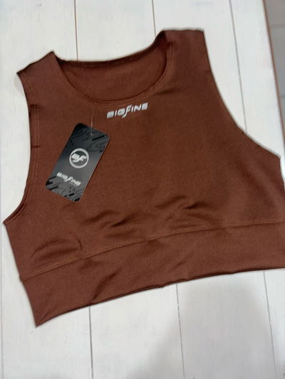Crop top BIGFINE chocolate -  talles 2/3/4