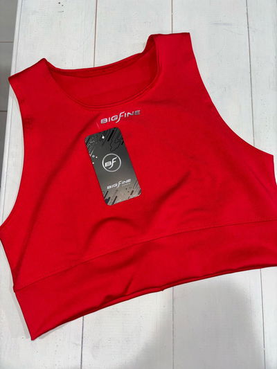 Crop top BIGFINE rojo - talles 2/3/4