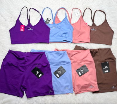 Conjuntos SANGARFIT top + short - varios colores