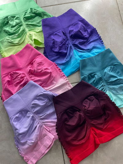 Short LEVANTA COLA degradé importado - talles S/M - L/XL