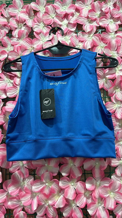 Crop top BIGFINE azul francia - talle L