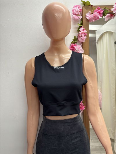 Crop top BIGFINE | negro