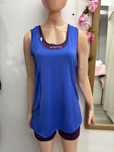 Musculosa oversize | azul