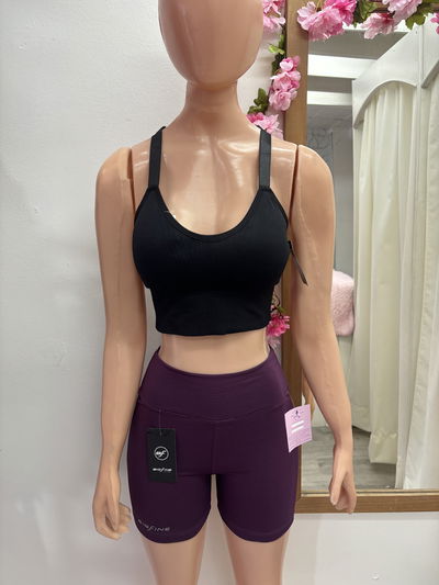 Top crop Basic | negro 🖤