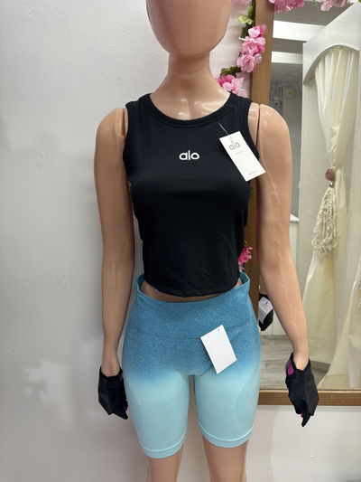 💥 Short con Frunce en la Cola – Diseño degrade | celeste 🐬