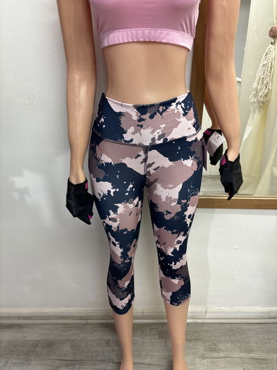 ✨ Calza Capri (Pescadora) | estampado rosa con azul 