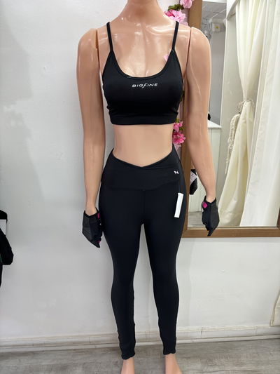 🔥 Calza polisupplex Jumers con cintura cruzada |negro 🔥