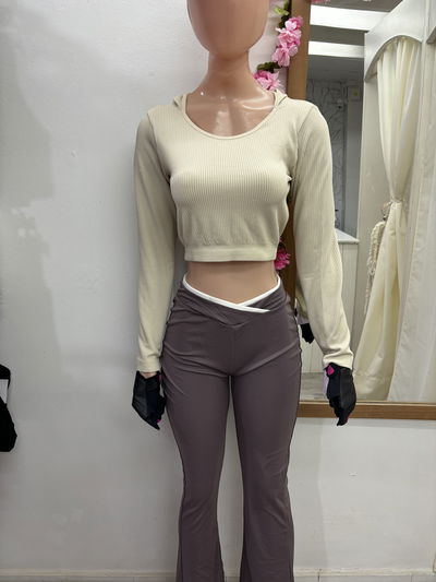 ✨ Crop top manga larga - Morley | crema✨