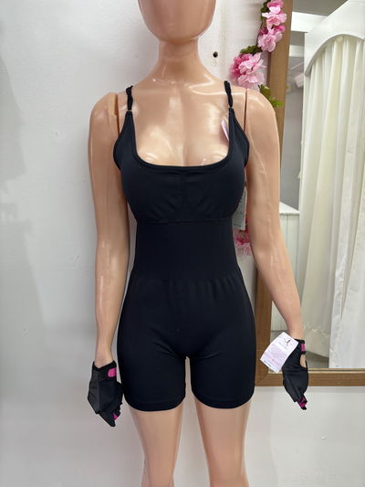 Catsuit Espalda Cruzado | negro 🖤