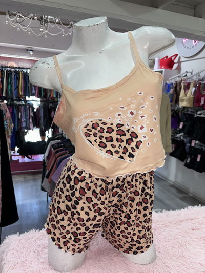☀️ Pijama de Verano 2 Piezas – Animal Print  💤