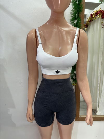 Top ALO breteles regulables | blanco