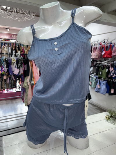 Pijama 2 piezas verano | azul pastel 🎂 