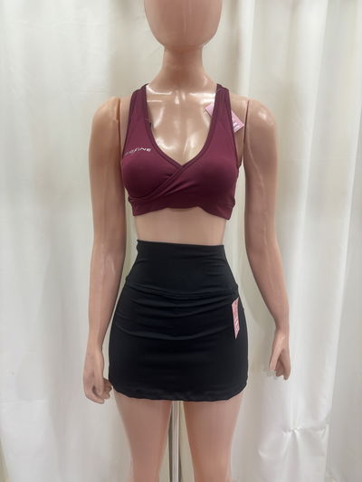 Short pollera al cuerpo | negro