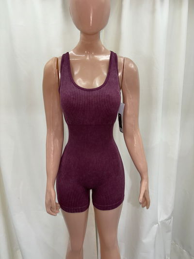 Catsuit Espalda Cruzada | bordó prelavado