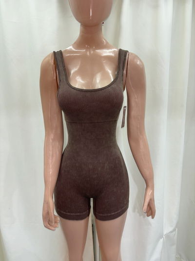 Catsuit Espalda cerrada | chocolate prelavado