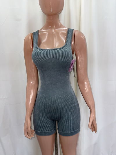 Catsuit Espalda cerrada | petroleo prelavado