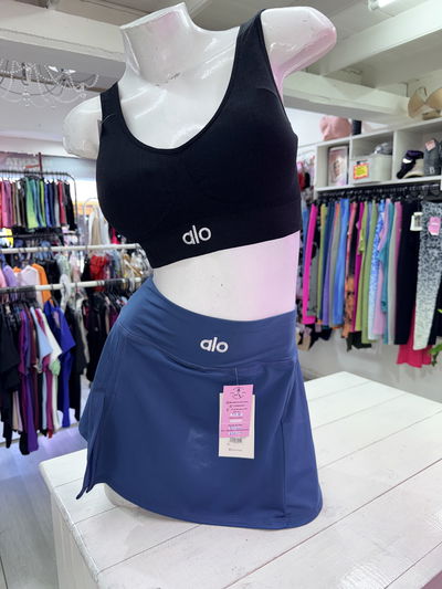 Top ALO microfibra breteles anchos | bordo