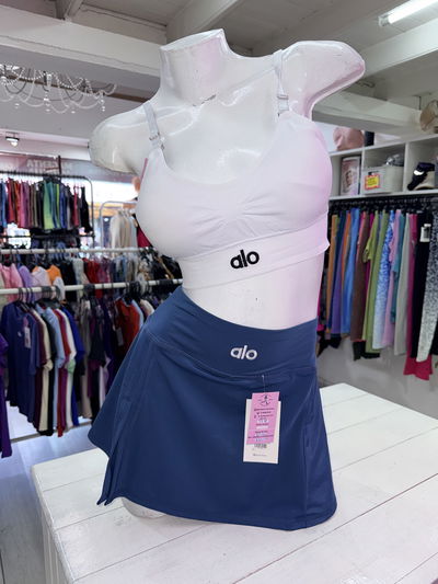 Top ALO microfibra breteles regulables | blanco