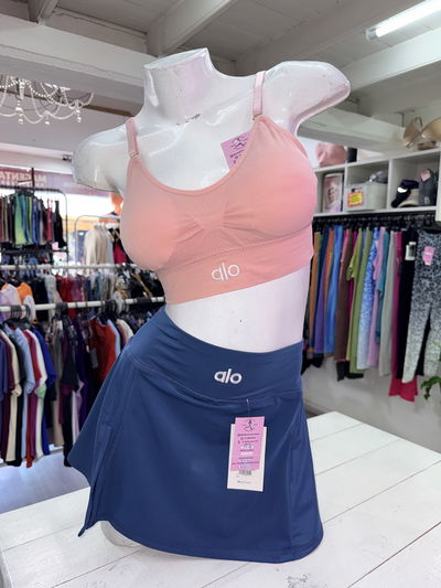 Top ALO microfibra breteles regulables | rosa 🩷